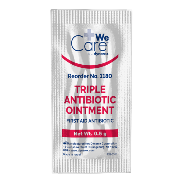 Dynarex Triple Antibiotic Ointment 0.5g foil packet 1180